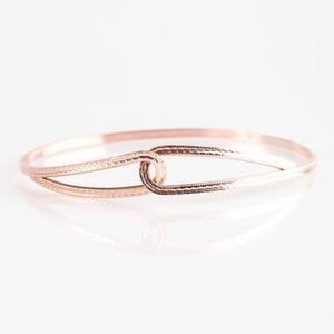 4 for $20 Rose Gold Elegant Expression Cuff Bracelet